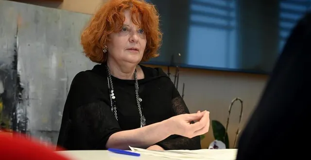 photo  la procureure de paris laure beccuau, dans son bureau, au tribunal judiciaire de paris, le 5 avril 2024.  &copy;  marc ollivier/ouest-france 