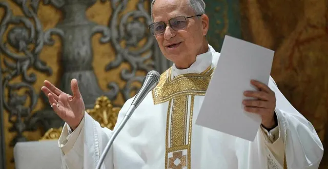 photo  le pape léon xiv, élu en mai 2025, a des arrière-grands-parents normands. son père a commandé une barge de débarquement le 6 juin 1944 en normandie.  &copy;  epa/maxppp 