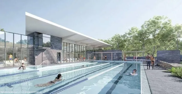 photo  la piscine de belle-beille s’apprête à rouvrir à angers.  &copy;  | chabanne architecte 