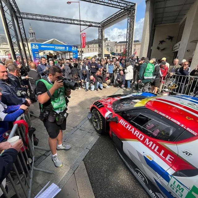 photo la ferrari de l’écurie richard mille af corse concourra en catégorie lmgt3.  ©  ouest-france