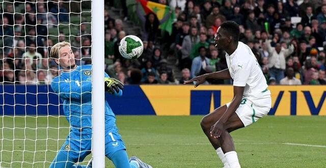 photo ismaïla sarr a égalisé pour le sénégal face à l’irlande, ce vendredi 6 juin en match amical. © charles mcquillan, getty images via afp
