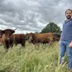photo  sébastien champion s’est installé en 2019. depuis 2021, il propose la viande de salers en vente directe à la ferme de la pillerie. 