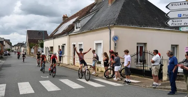 photo  tibert boucher de l’esc champagné, vainqueur au sprint en u15.  &copy;  le maine libre 