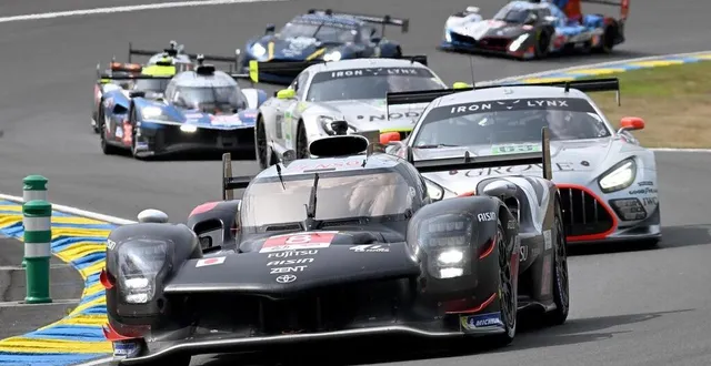 photo  la toyota n°8 a réussi le meilleur temps de la journée test.  &copy;  jérôme fouquet/ouest-france 