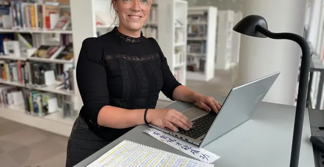 photo  margaux chevalier parle cinq langues. c’est le chinois qu’elle privilégie pour son activité professionnelle.  &copy;  le maine libre 