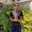 photo rayan souidi arbore fièrement ses trois médailles de champion de france