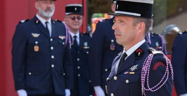 photo  le commandant antoine grosse a pris ses fonctions ce mardi 10 juin 2025.  &copy;  sdis 72 
