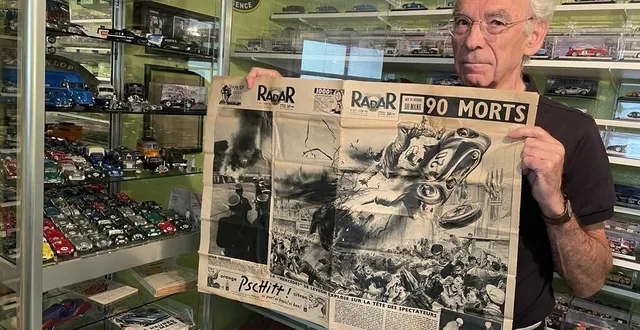 photo  jean-claude lecointre a réuni une douzaine de journaux du lendemain de l’accident, qui annoncent chacun un nombre de victimes différent. ici, l’hebdomadaire radar, disparu en 1961.  &copy;  ouest-france 