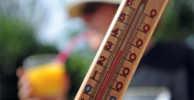 photo  le thermomètre est monté à 30° ce mardi 10 juin 2025 à prin-deyrançon.  &copy;  co 