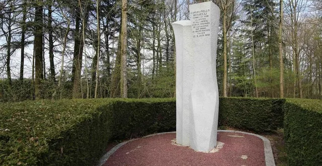 photo  le monument en mémoire des frères rosselli, près de couterne, est installé depuis 1949 et a été rénové en 2016.  &copy;  archives ouest-france 