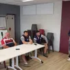 photo à l’assemblée générale, jean-luc dumais salue le travail réalisé par la patriote de bonnétable en faveur des jeunes rugbymen.
