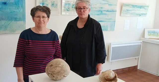 photo  aline robel et sylvie guillemé exposent sur le thème de la nature.  &copy;  archives ouest-france 