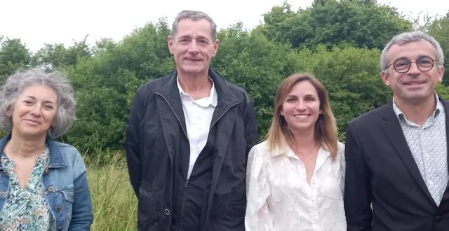 photo  de gauche à droite : elise rajchman, guillaume maufrais, vanessa coué, dany edon.  &copy;  le maine libre 