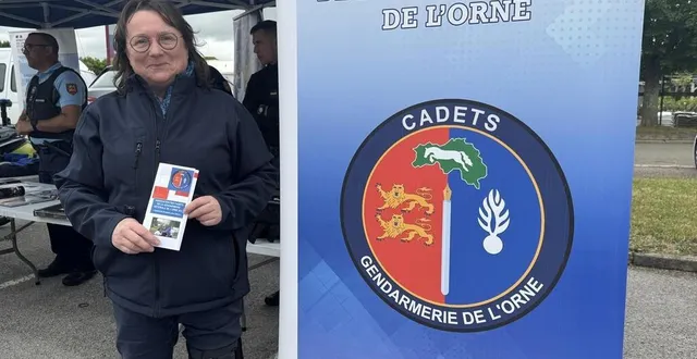 photo  nathalie douley, présidente des cadets de la gendarmerie de l’orne.  &copy;  ouest-france 