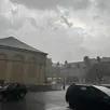 photo des grêlons tombent à alençon (orne), ce vendredi 13 juin 2025.