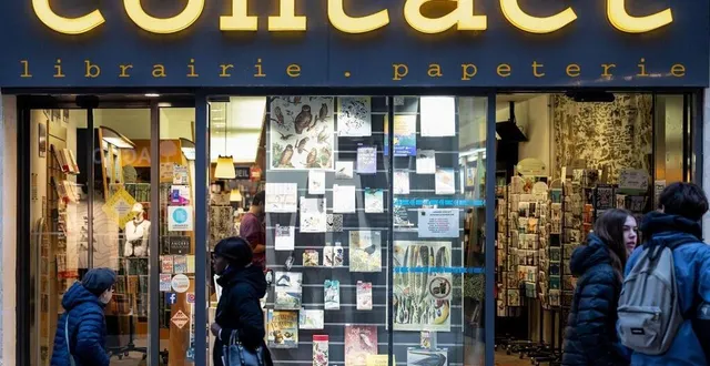 photo  deux repreneurs se seraient déclarés pour reprendre la librairie contact, menacée de fermeture à angers.  &copy;  archives co - régine lemarchand 