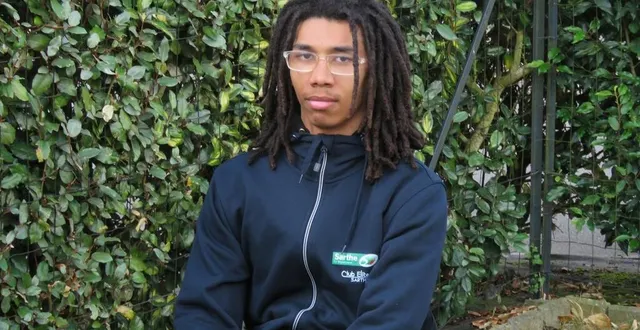 photo  helliot lamago-poirrier est venu quelques jours à trangé et a évoqué sa vie sportive.  &copy;  le maine libre 