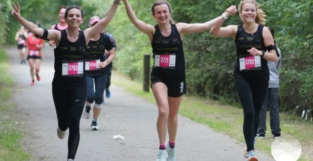photo  la joie après l’effort pour la bonne cause et le plaisir du sport.  &copy;  agence fraischeur 