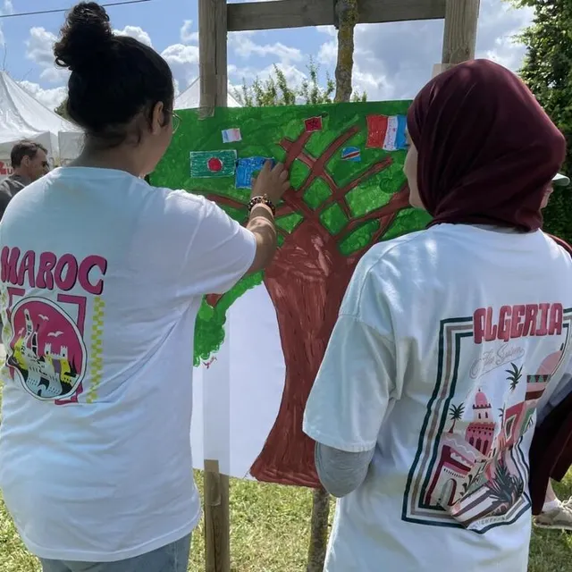 photo « on est là pour découvrir les cultures des autres », expliquent yousria et zahra.  ©  ouest-france