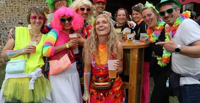 photo  après l’orage de vendredi soir, les festivaliers ont afflué à la dixième édition du biches festival.  &copy;  ouest-france 