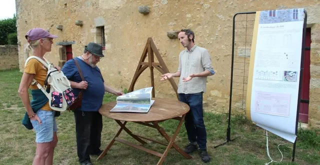 photo  « la société dentrotech a pu déterminer avec précision la date de construction du manoir » explique maël leray.  &copy;  le maine libre 