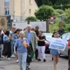 photo  une procession s’est déroulée dans les rues de la ville avant la messe solennelle, en l’église notre-dame. 
