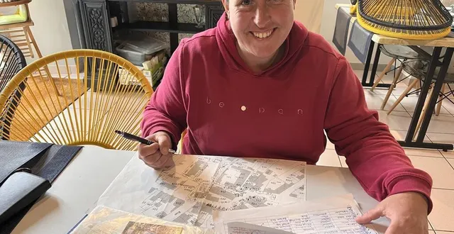 photo  sandrine bourdin, productrice de lait, en pleins préparatifs pour la troisième édition du terroir qui aura lieu dimanche 22 juin 2025, à thorée-les-pins (sarthe).  &copy;  ouest-france. 