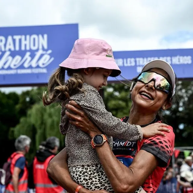 photo la troisième du marathon de la liberté féminine est katie mauthoor.  ©  martin roche / ouest-france