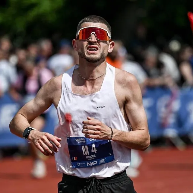 photo le normand françois leprovost est arrivé deuxième au marathon de la liberté.  ©  martin roche / ouest-france