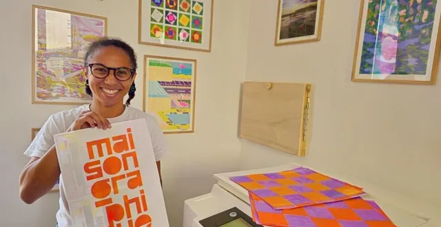 photo  gwenaëlle lelardeux lance la « maison graphique » au 90, rue nationale en septembre.  &copy;  le maine libre 