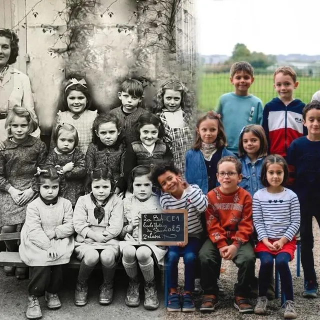 photo photo souvenir, avant et après.  ©  ouest-france