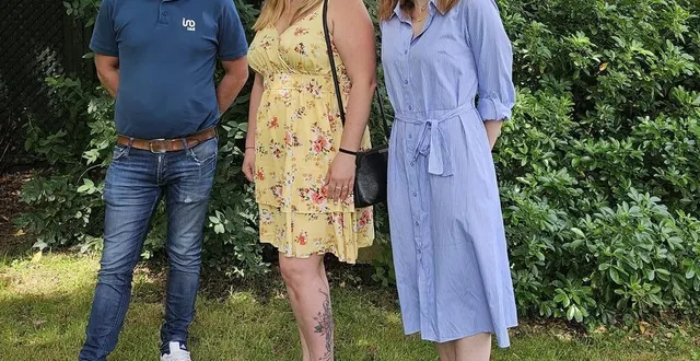 photo  trois des quatre organisateurs de la foire aux entrepreneurs qui se déroulera dimanche 22 juin 2025.  &copy;  le maine libre 