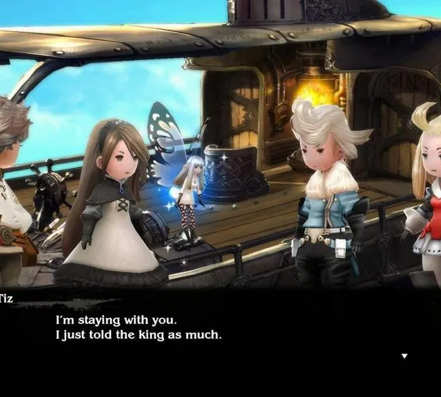 Les quatre héros de Bravely Default ont chacun une personnalité très affirmée : le vaillant Tiz, la dévouée Agnès, le charmeur lourd Ringabel et la volcanique Edéa. Square Enix photo les quatre héros de bravely default ont chacun une personnalité très affirmée : le vaillant tiz, la dévouée agnès, le charmeur lourd ringabel et la volcanique edéa. © square enix