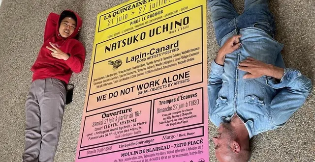 photo  natsuko uchino (à gauche) est déjà intervenu au centre d’art contemporain de piacé. elle a accepté l’invitation de nicolas hérisson pour exposer ses œuvres.  &copy;  ouest-france 