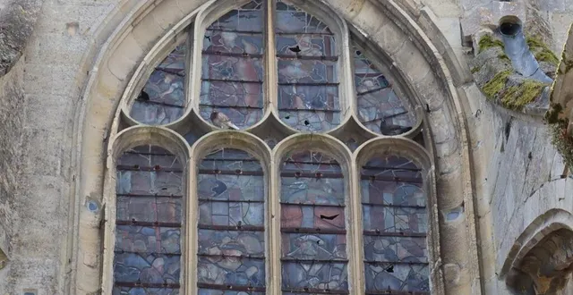 photo  deux vitraux de l’église saint-martin ont été endommagés.  &copy;  ouest-france 