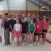 photo de jeunes gymnastes talentueuses, heureuses de pratiquer ce beau sport qu’est la gymnastique.