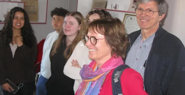photo  les visiteurs allemands ont été accueillis à l’hotel de ville  &copy;  ouest-france 