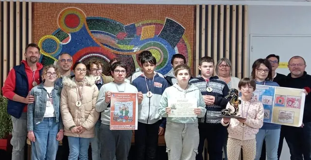 photo  les élèves du dispositif ulis du collège véron de forbonnais ont décroché la seconde place d’un concours de bd.  &copy;  richard martin 