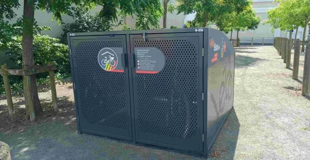 photo  cette vélobox est la cinquièmeinstallée dans la commune.  &copy;  co 