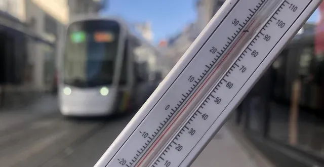 photo  à angers, les températures ont grimpé jusqu’à 32 °c, ce mercredi 18 juin 2025.  &copy;  ouest-france 