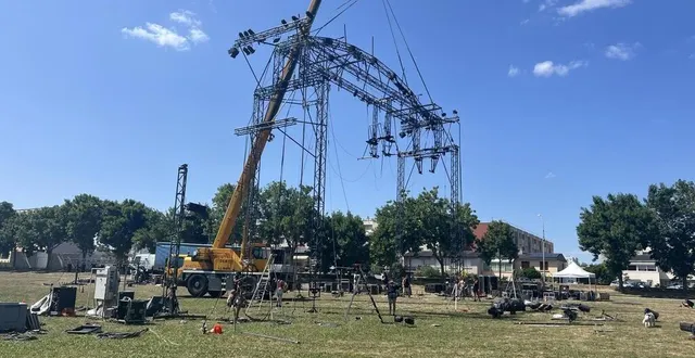 photo  la structure du cirkvost, située au bout de la promenade newton au mans, culmine à plus de 15 m de haut.  &copy;  ouest-france 