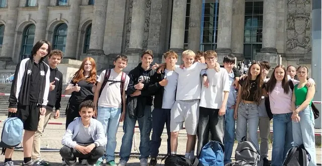 photo  les élèves lors du séjour en allemagne.  &copy;  co 