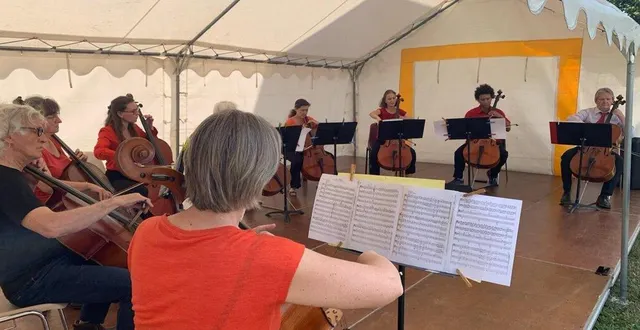 photo  le groupe cellimaine a joué dimanche dans les jardins du château de fontenailles.  &copy;  le maine libre 