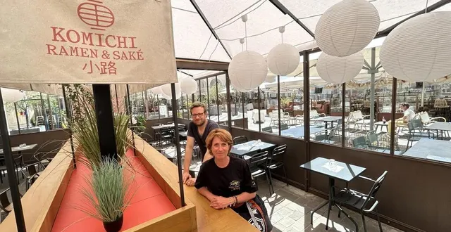 photo  maël hemmer et céline viale ont lancé komichi à la visitation.  &copy;  le maine libre 