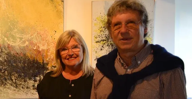 photo  annie pelzak et alain cophignon, co fondateurs et administrateurs de la galerie du chemin.  &copy;  le maine libre 