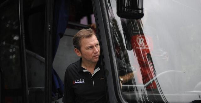 photo johan bruyneel, en 2010, alors directeur sportif de radioshack et de lance armstrong. © nathalie magniez / afp