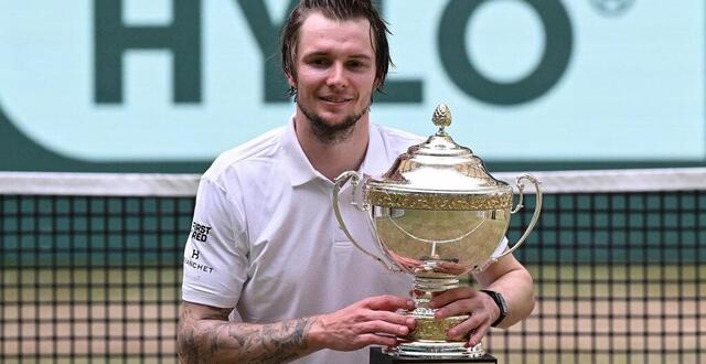 photo alexander bublik a remporté le tournoi atp 500 de halle en allemagne ce dimanche. © carmen jaspersen / afp