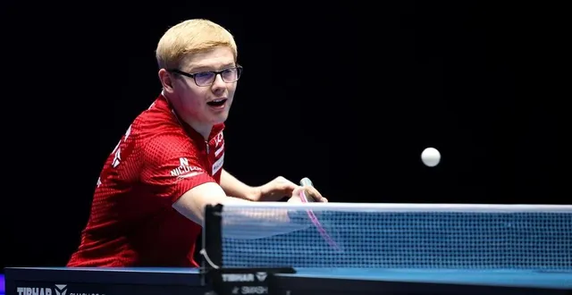 photo  félix lebrun a été battu par le brésilien hugo calderano, n°3 mondial, en finale du wtt star contender de ljubljana en slovénie, ce dimanche.  &copy;  wtt 
