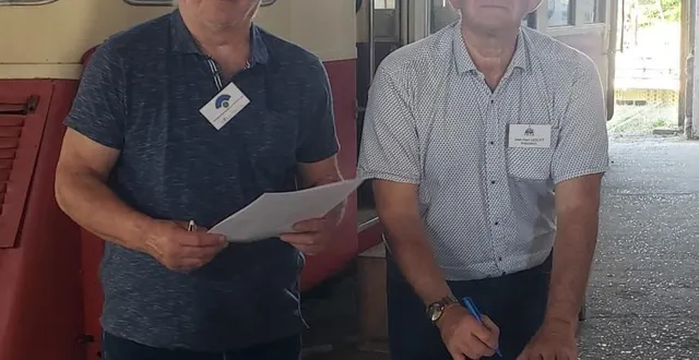 photo  (de gauche à droite) bruno duru président de l’association de la rotonde jean paul lescat président de la facs.  &copy;  ouest-france. 