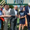 photo élus et besséens lors de l’inauguration du city stade.